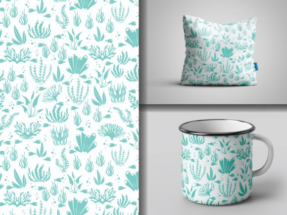 Download Seamless  Hand Drawn  Sea Plant  Pattern - Plant Collection