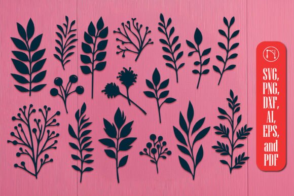 Download Cricut Natural Shapes Plant SVG Cut File - Plant Collection