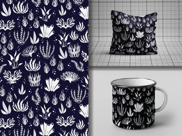Download Seamless  Hand Drawn  Sea Plant  Pattern - Plant Collection