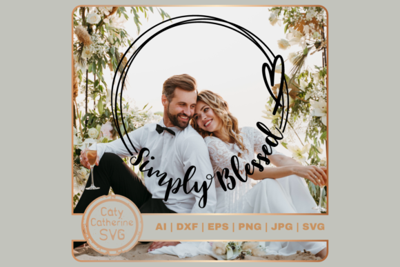Download Simply Blessed Doodle Circle Frame - Doodle Collection